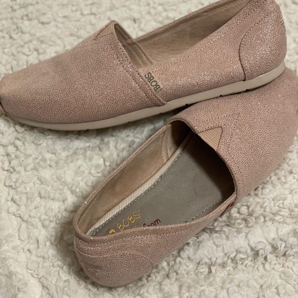 Shimmer Memory Foam Slip-ons